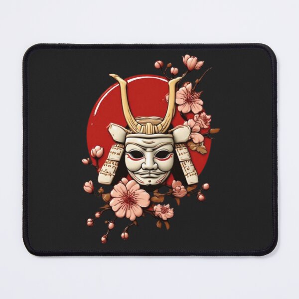 Item preview, Samurai Mask with Cherry Blossom | Elysium Echoes Icon designed and sold by Shift-Bloom.