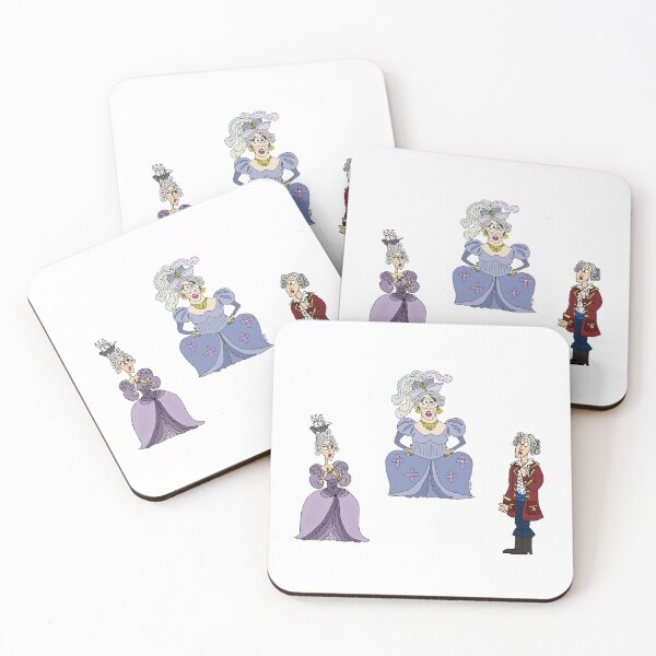 Item preview, Funny Rococo Royal Court Stickers | Sarcastic French Baroque History Cartoon designed and sold by MyxaART.