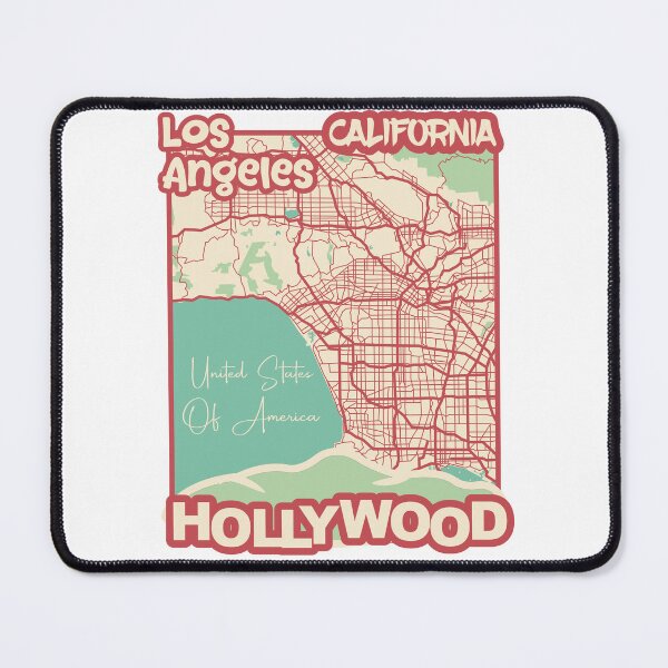 Item preview, Hollywood Sign Los Angeles Map California United States of America Travel Gift Souvenir designed and sold by MapsByLeo.
