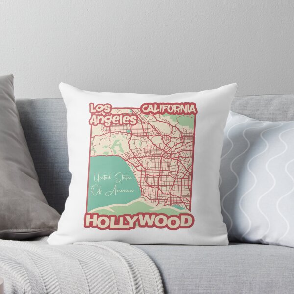Item preview, Hollywood Sign Los Angeles Map California United States of America Travel Gift Souvenir designed and sold by MapsByLeo.