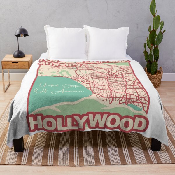 Item preview, Hollywood Sign Los Angeles Map California United States of America Travel Gift Souvenir designed and sold by MapsByLeo.