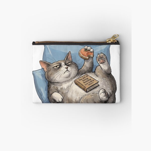 Item preview, The Art of Doing Nothing Cat Meme designed and sold by moonplumstudio.