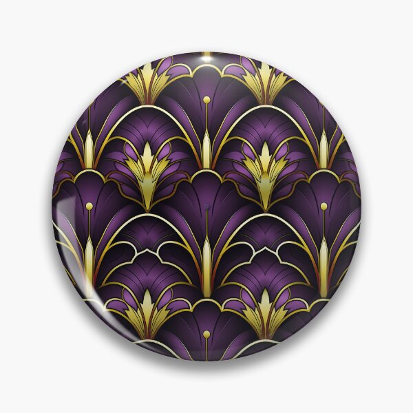 Item preview, Art Deco Purple And Golden Hues Majestic Pattern designed and sold by DEC02.