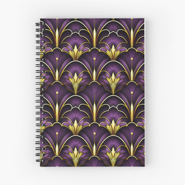 Item preview, Art Deco Purple And Golden Hues Majestic Pattern designed and sold by DEC02.