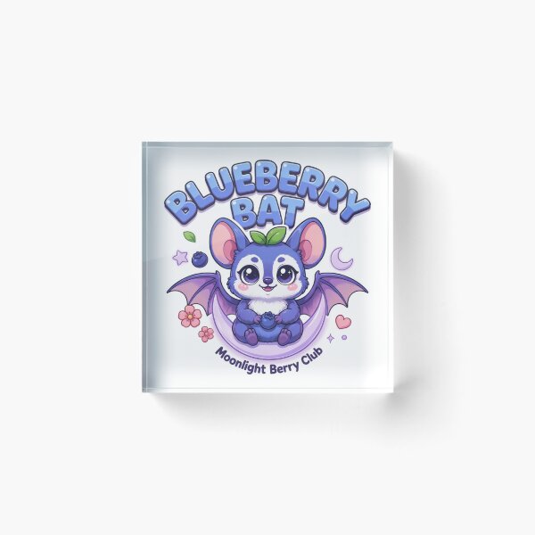Item preview, Blueberry Bat Kawaii T-Shirt – Moonlight Berry Club Cute Pastel Goth Gift for Bat Lovers & Halloween Fans designed and sold by GemBob Creations.