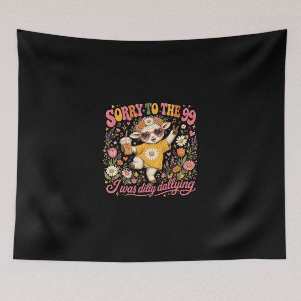 Item preview, Sorry to The 99 I was Dilly Dallying, Funny Christian Sheep designed and sold by D4nnyBoiArt.
