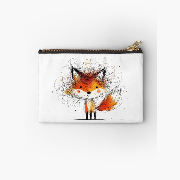 Item preview, Cute Scribble Fox Illustration – Whimsical Watercolor Woodland Animal designed and sold by AnyGil.