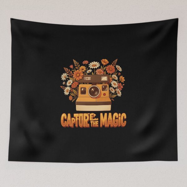 Item preview, retro Instant Camera Floral Capture The Magic designed and sold by KCasual.