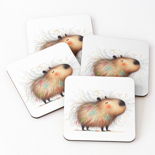 Item preview, Cute Scribble Capybara Illustration designed and sold by AnyGil.