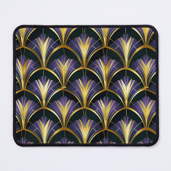 Item preview, Elegant Art Deco Purple And Golden Hues Pattern designed and sold by DEC02.