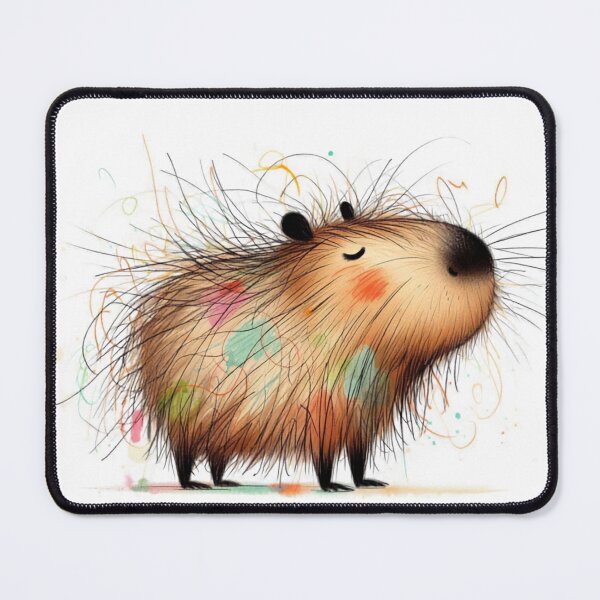 Item preview, Cute Scribble Capybara Illustration designed and sold by AnyGil.