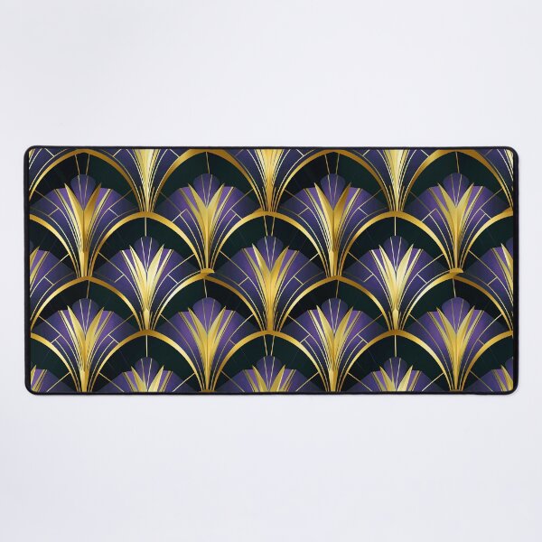 Item preview, Elegant Art Deco Purple And Golden Hues Pattern designed and sold by DEC02.