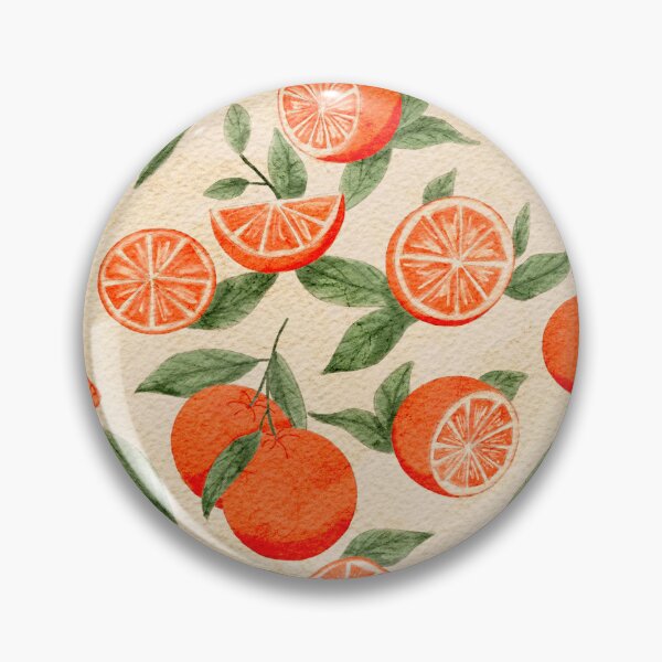 Item preview, Vintage Watercolor Citrus Orange Seamless Pattern designed and sold by LafinaArt.