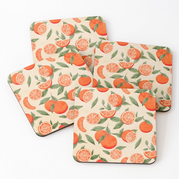 Item preview, Vintage Watercolor Citrus Orange Seamless Pattern designed and sold by LafinaArt.