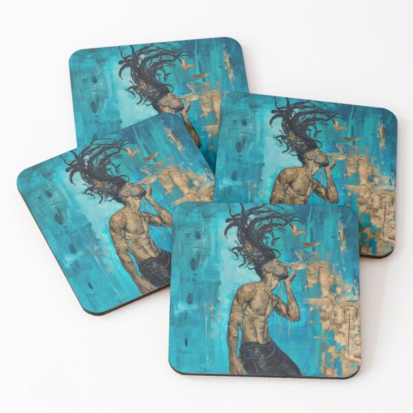 Item preview, Turquoise Soul Portrait designed and sold by DoubleDK.