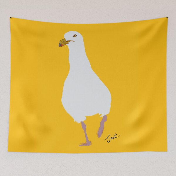 Item preview, Seagull strutting his stuff designed and sold by TinaJostDesigns.