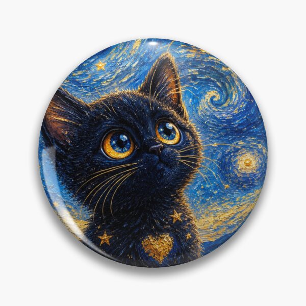 Artikelvorschau, Verspielte kosmische schwarze Katzenflasche entworfen und verkauft von Pure Craft.