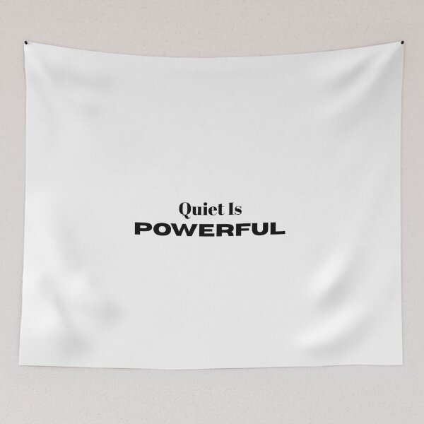 Item preview, Quiet Is Powerful Minimalist Introvert Power Slogan designed and sold by FarazDesign110.