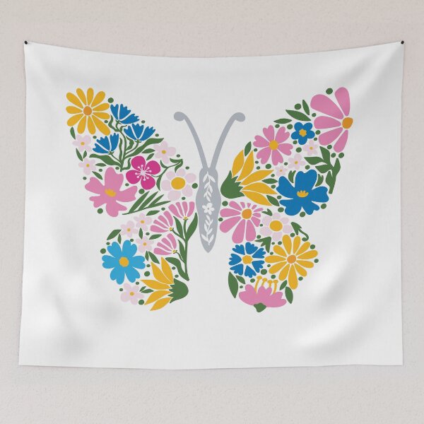 Item preview, Colorful Floral Butterfly designed and sold by chyzh-arts.