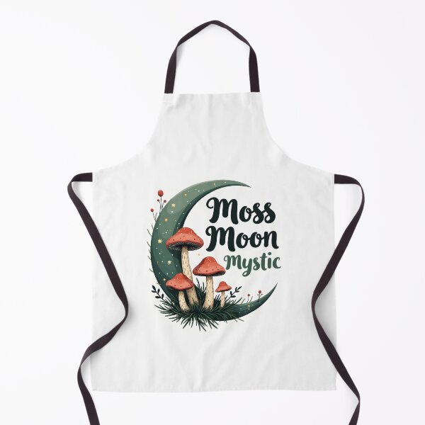 Item preview, Moss Moon Mystic - Enchanted Forest Mushrooms Art designed and sold by Connys Colorful World.