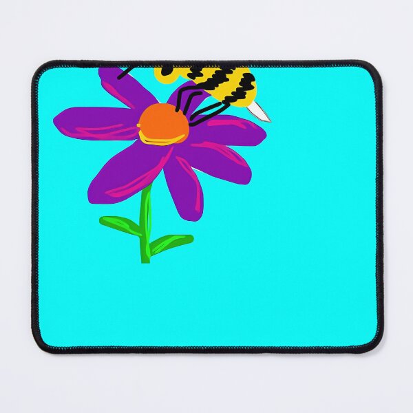 Item preview, Bee on flower sketch designed and sold by AquaDoodles.