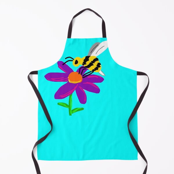 Item preview, Bee on flower sketch designed and sold by AquaDoodles.