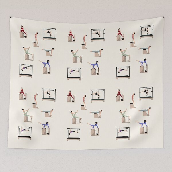 Item preview, ​Aesthetic Pilates Studio Reformer and Cadillac Workout Pattern designed and sold by HBBS DESIGNS.