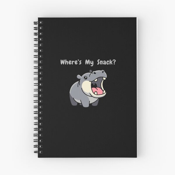 Item preview, Funny hungry hippo cartoon designed and sold by Hope-it-fits.