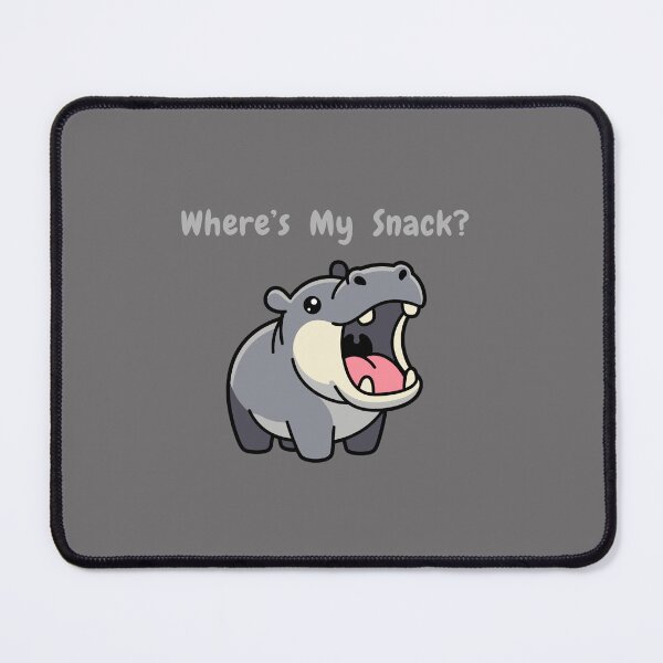 Item preview, Funny hungry hippo cartoon designed and sold by Hope-it-fits.