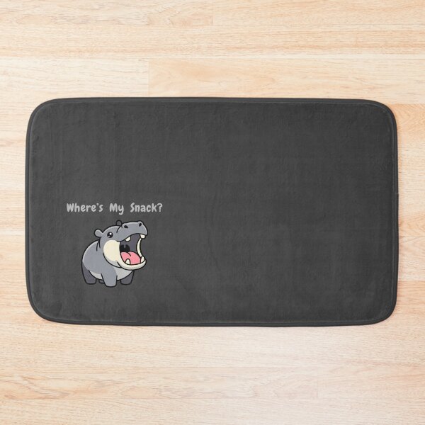 Item preview, Funny hungry hippo cartoon designed and sold by Hope-it-fits.
