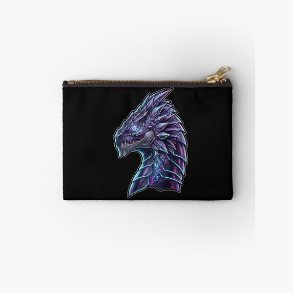 Item preview, Mecha Cyber Dragon Head Synthwave Gaming Sticker designed and sold by bug4j_DragonLab.
