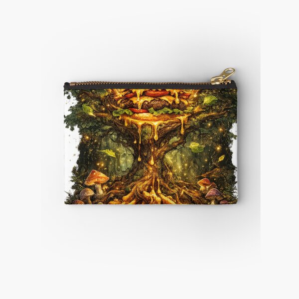 Item preview, Enchanted Tree Burger: Magical Forest Glowing Burger Ancient Mystical Nature designed and sold by irfanshikh.