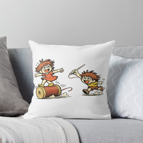 Item preview, Sewing Squad – Cute Boy & Girl Cartoon Characters designed and sold by EverStitchStudio ★★★★★.