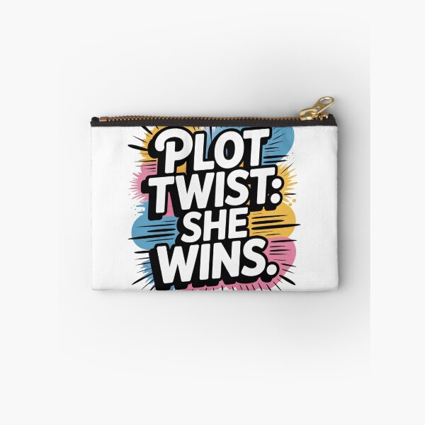 Item preview, Plot Twist: She Wins. Bold Feminist Typography.Empowering Girl Power Quote designed and sold by Aarvya Fashion Club ( A.F.C ).