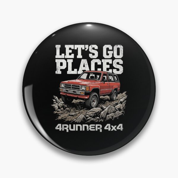 Item preview, Vintage Style 1st Gen 4Runner Let's Go Places 4x4 Off Road Red designed and sold by Off-Road-Zone.