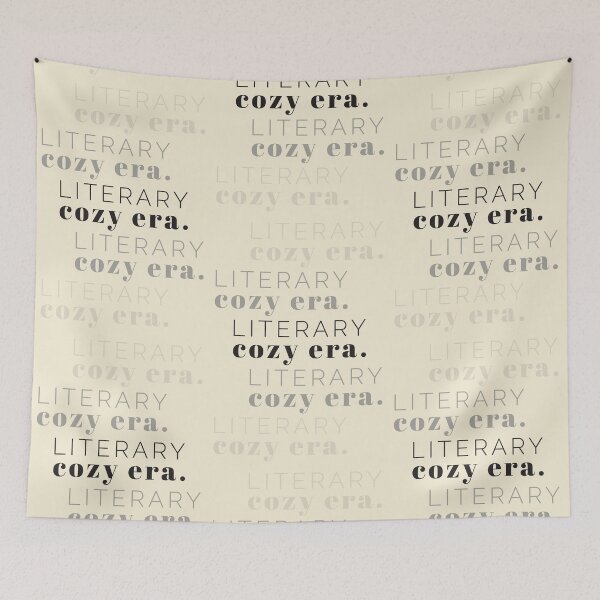 Item preview, Literary Cozy Era – Funny Book Lover Typography Gift for Readers and Bibliophiles designed and sold by Hello Hobbies.