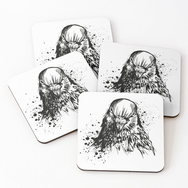 Item preview, Pigeon Ink Splatter Portrait designed and sold by Inkversed.