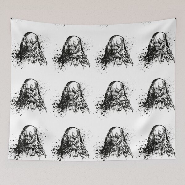 Item preview, Pigeon Ink Splatter Portrait designed and sold by Inkversed.