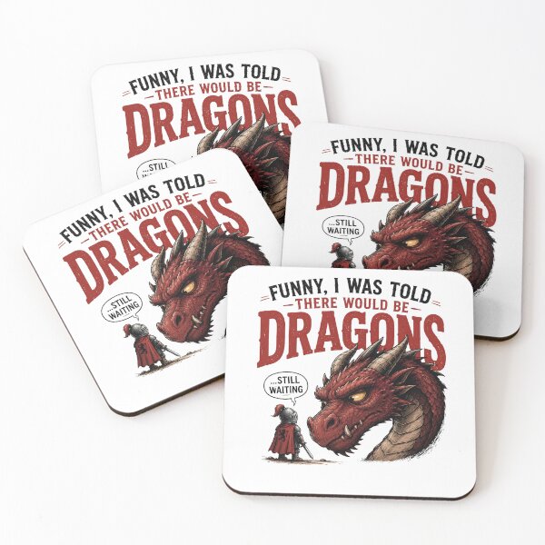 Item preview, Funny I Was Told There Would Be Dragons Vintage Fantasy Shirt designed and sold by Masloshop.