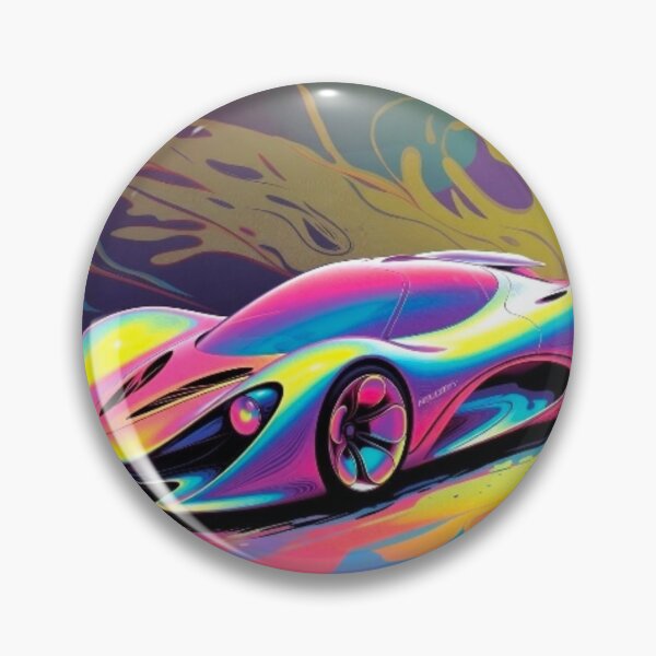Item preview, Neon Light Burst Supercar - Organic Abstract Racing Art designed and sold by Nexus Space.