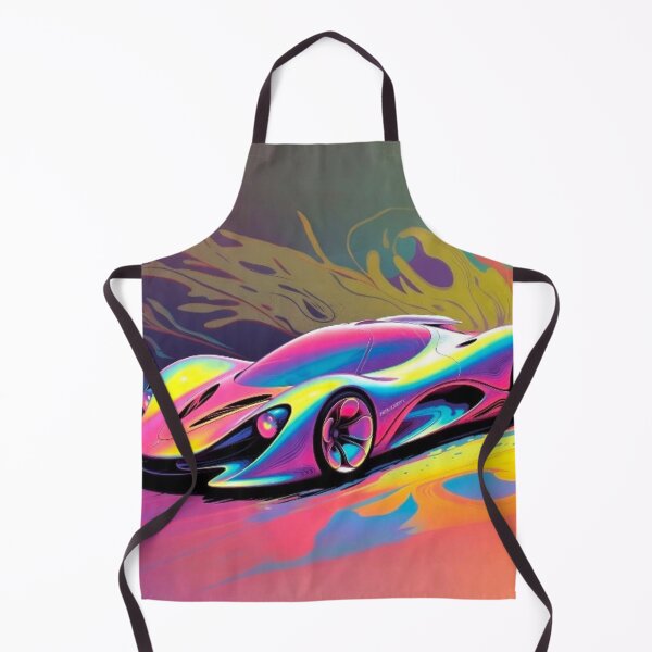 Item preview, Neon Light Burst Supercar - Organic Abstract Racing Art designed and sold by Nexus Space.