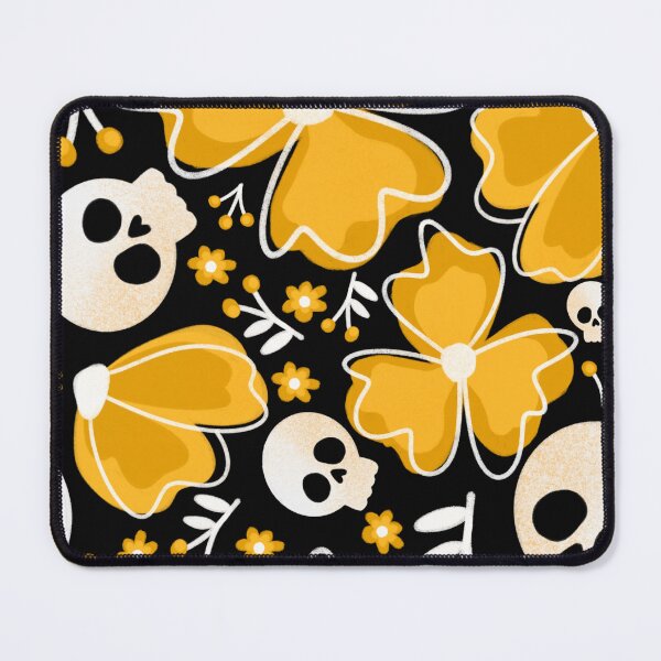 Item preview, Skulls in Yellow Wildflower Meadow large  designed and sold by studioaudrea.