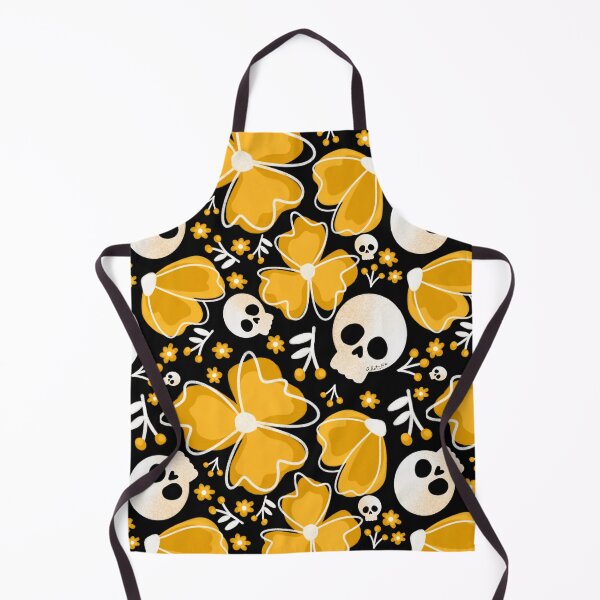 Item preview, Skulls in Yellow Wildflower Meadow large designed and sold by studioaudrea.