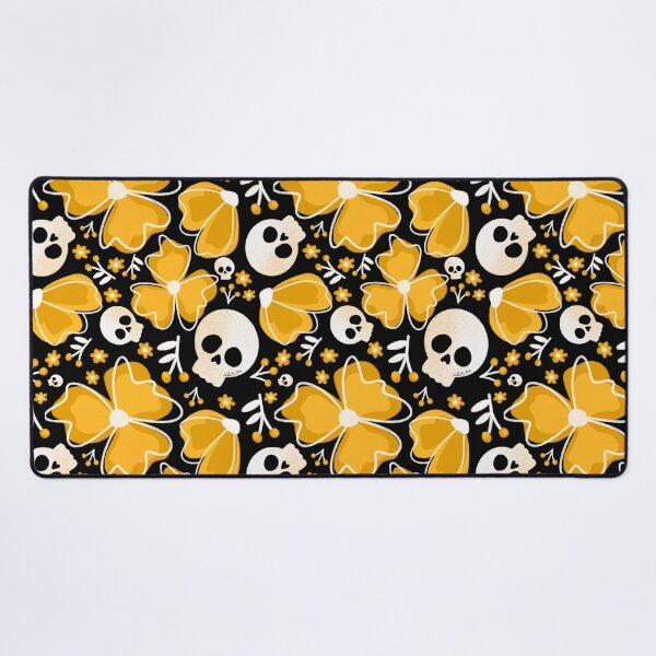 Item preview, Skulls in Yellow Wildflower Meadow large designed and sold by studioaudrea.