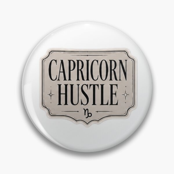Item preview, Capricorn Hustle Premium Sleek Typography designed and sold by littleearty.