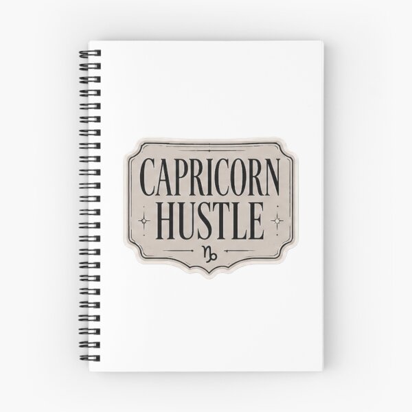 Item preview, Capricorn Hustle Premium Sleek Typography designed and sold by littleearty.