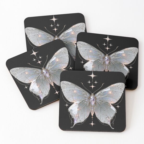 Item preview, Opal Glass Cyberpunk Butterfly – Crystal Y2K Aesthetic designed and sold by daila70.