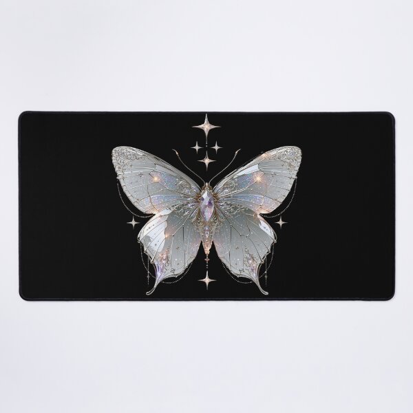 Item preview, Opal Glass Cyberpunk Butterfly – Crystal Y2K Aesthetic designed and sold by daila70.