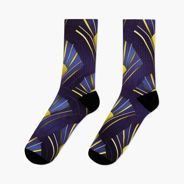 Item preview, Purple-Blue And Golden Hues Art Deco Pattern designed and sold by DEC02.