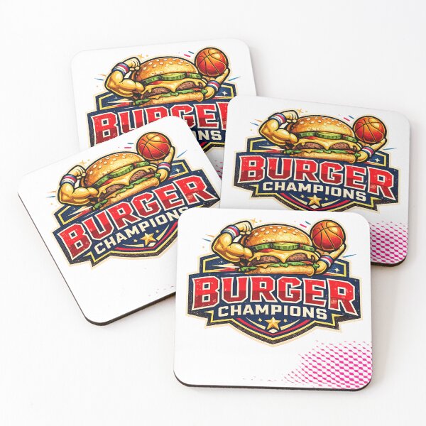Item preview, Burger Champions: Sports Athlete Cheeseburger Basketball Powerful Victory designed and sold by irfanshikh.